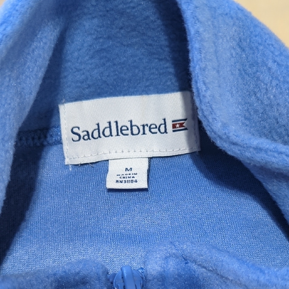 Saddlebred Light Blue Fleece Pullover - Picture 2 of 10